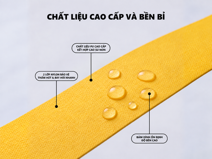 Chi tiết chất liệu chống thấm của quấn cán Daltom